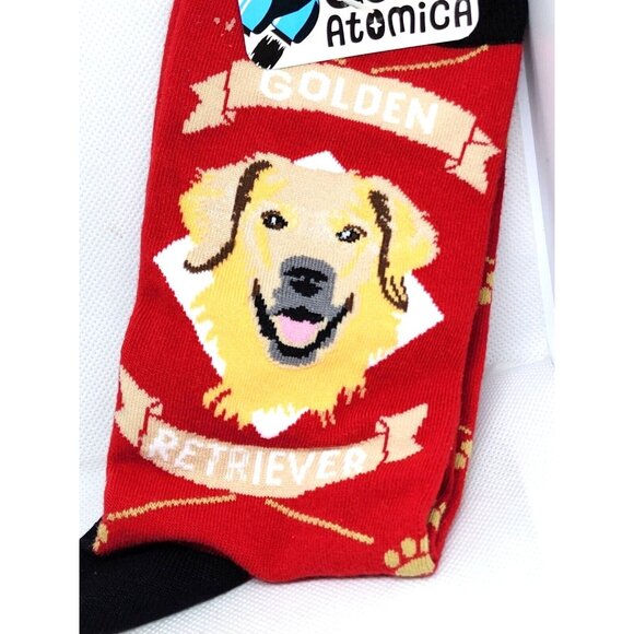 Sock Atomica Comfy One Size Fits Most Kync Custom Golden Retriever Socks | Soft - Picture 2 of 12